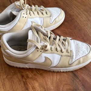Nike Men's Athletic Sneakers in White and Beige